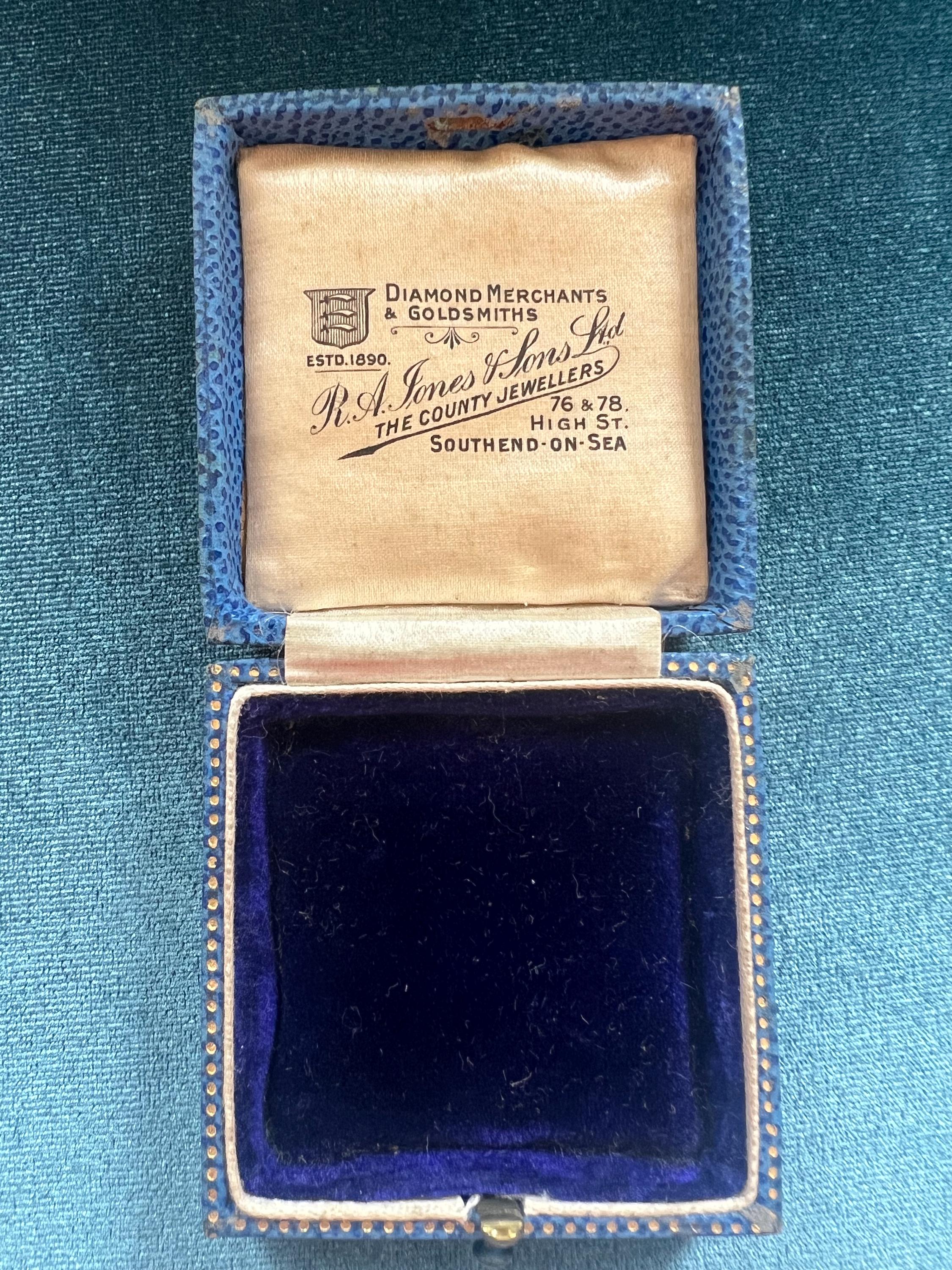 Vintage Jewelry Diamonds Presentation Box by R A Jones & Sons