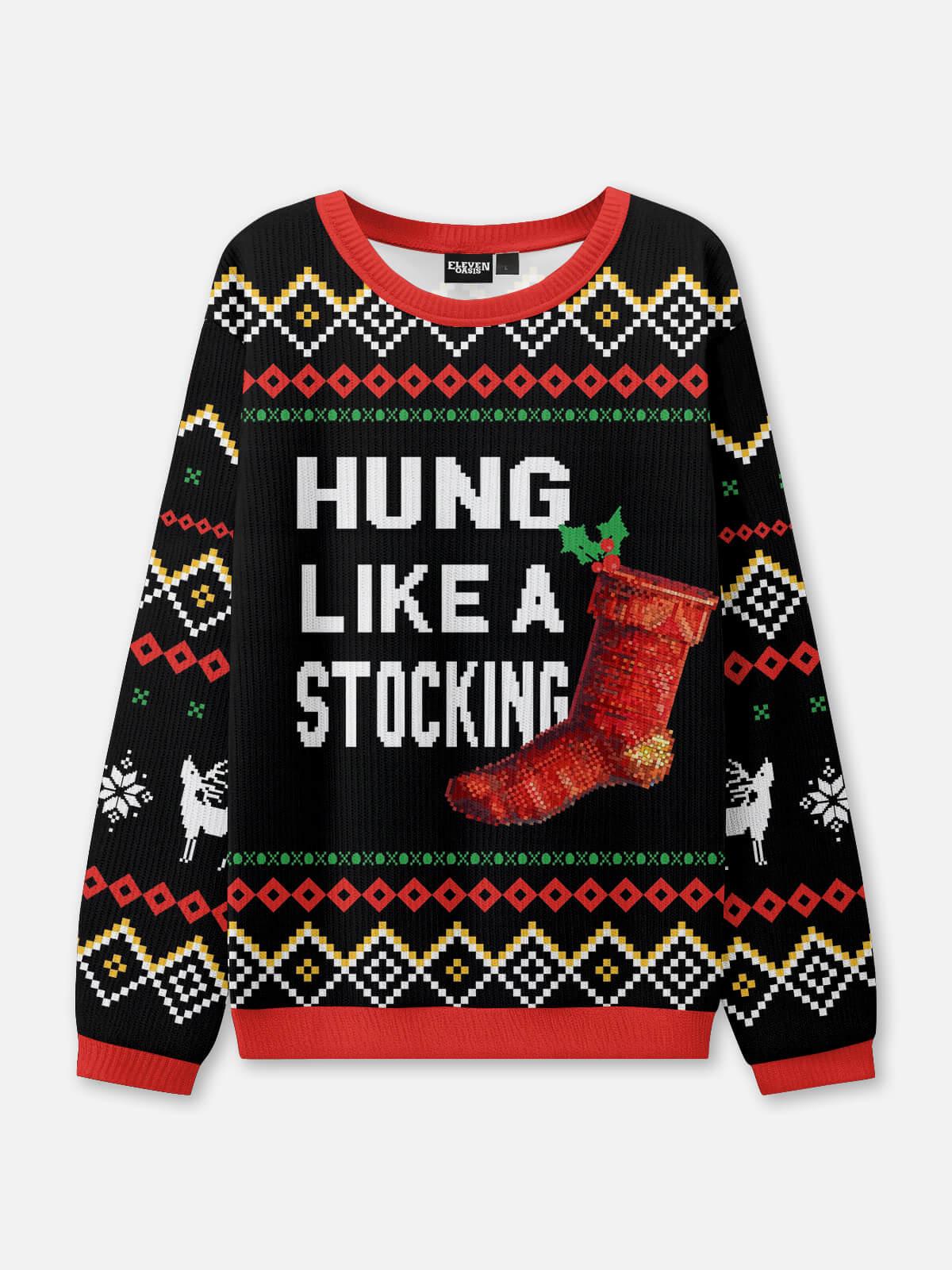 Discover Hung Like a Stocking Ugly Christmas Sweater