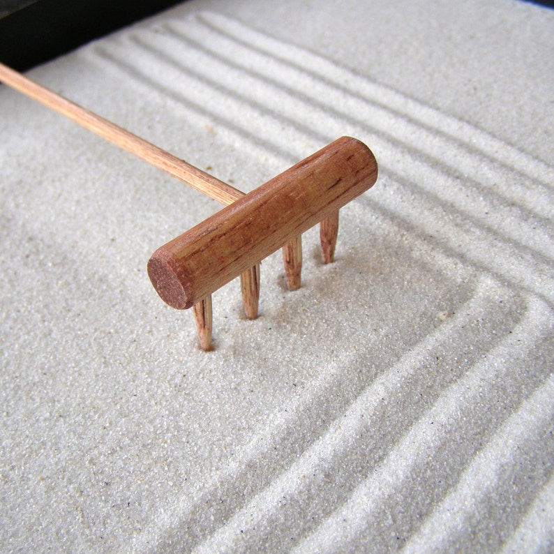 Mini Tabletop Zen Garden Rake Handmade in Oregon U.S.A. Plain Jane Etsy