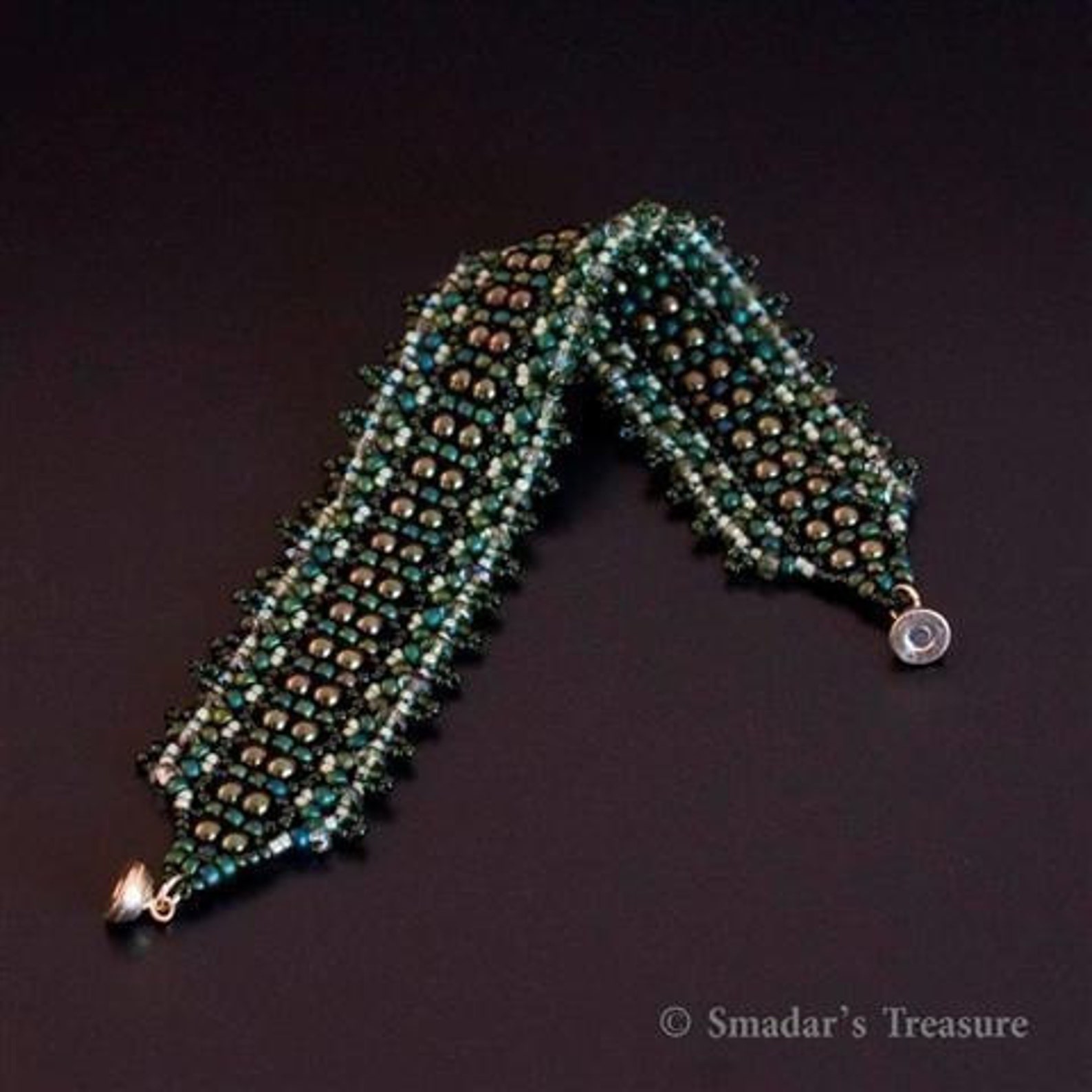 Beading Tutorial, Pearls of Faith Bracelet. Beading Pattern With Pearls