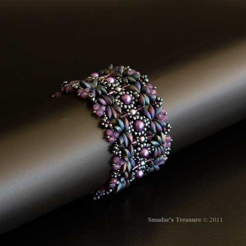 Beading Tutorial, Magical Magatamas Bracelet. Beading Pattern With Long