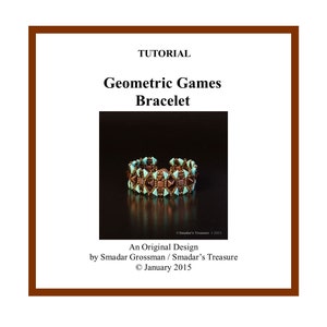 May include: A turquoise and copper beaded bracelet with a geometric pattern. The bracelet is made with small, triangular beads and is designed to be worn on the wrist. The bracelet is shown on a black background.