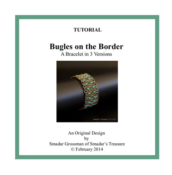 Beading Tutorial Bugles on the Border Bracelet. Pattern with Etsy.de