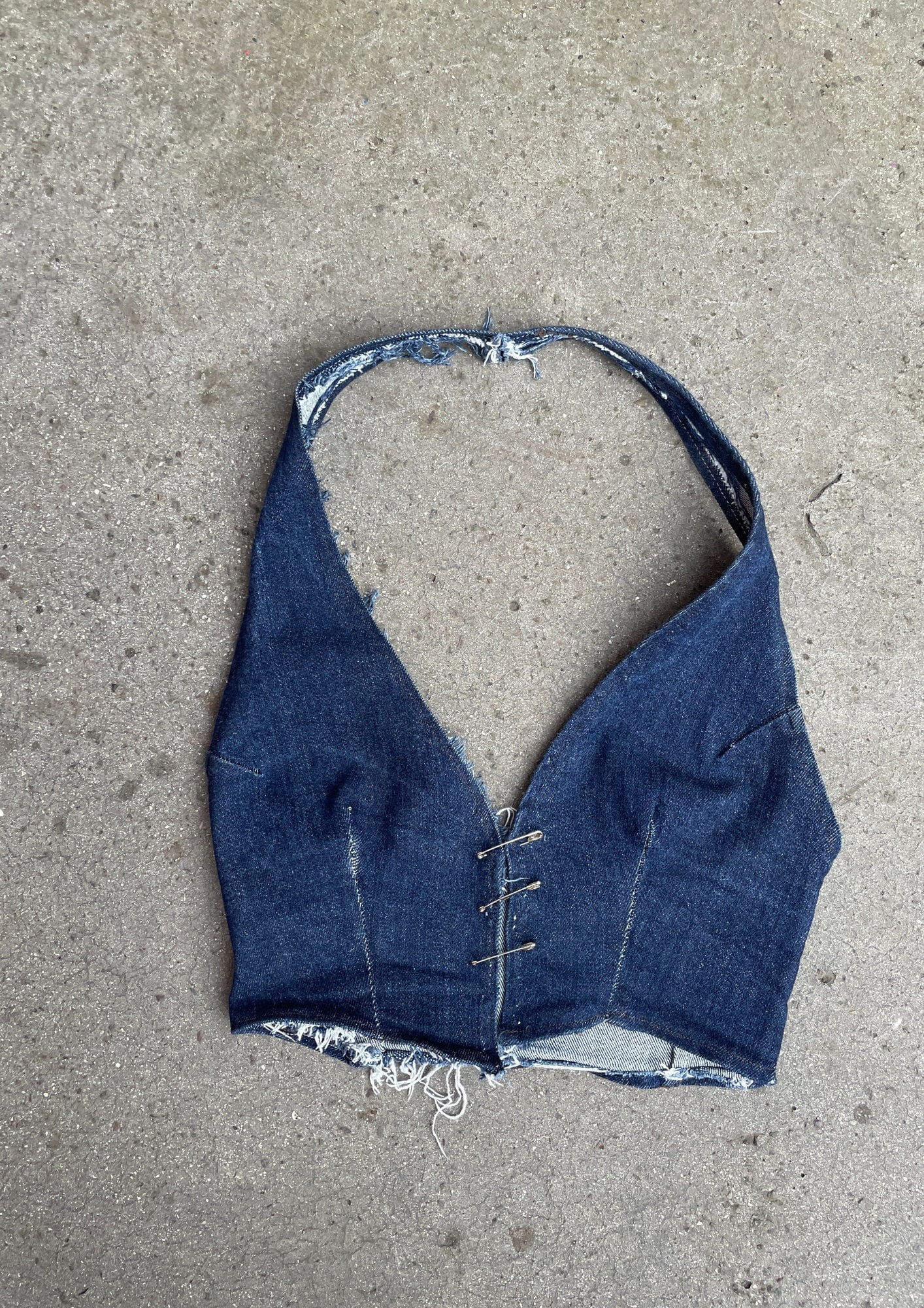 Araknyyd Denim Halter Top, Original