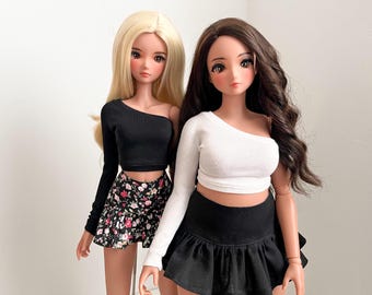Top de manga larga con un solo hombro Smart Doll Classic o Pear *Muñeca no incluida*