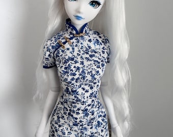 Vestido tradicional chino Qipao Cheongsam para Smart Doll Classic o Pear *Muñeca no incluida*