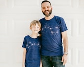 Big and Little Dipper Matching Tees Family T-Shirt Set, New Dad Gift Dad Shirt, Father Daughter Gift, Dad Son Graphic Tees, Mens Clothing