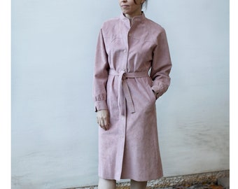 blush dress coat