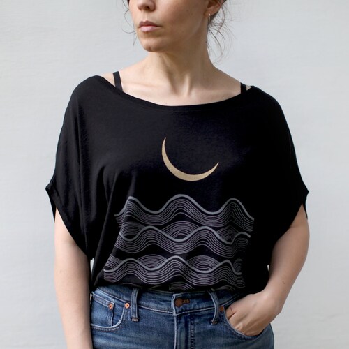 Women's Loose Fit Flowy Top Handmade Clothing Gardening Etsy