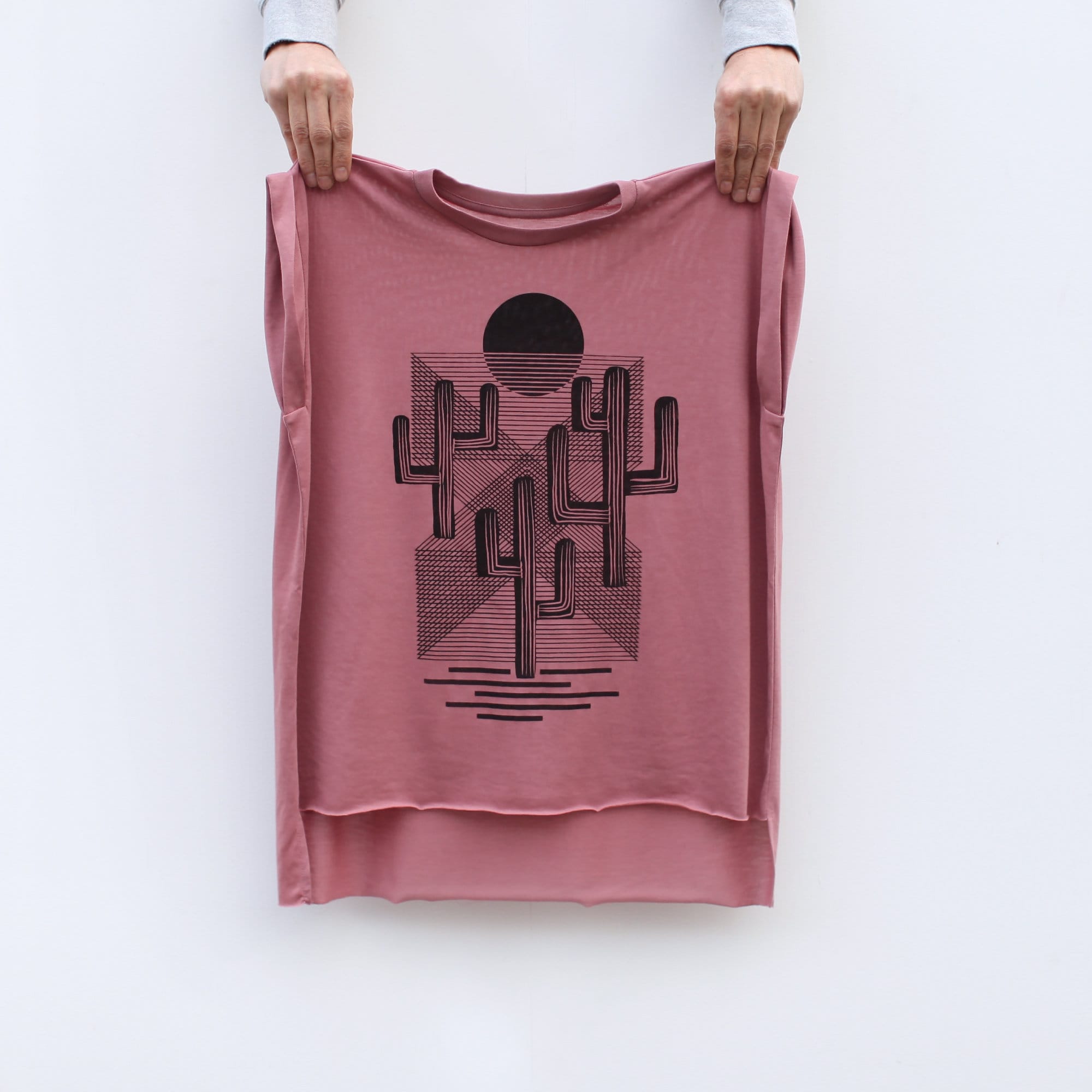 Desert Cactus Shirt Boho Clothing Loose 