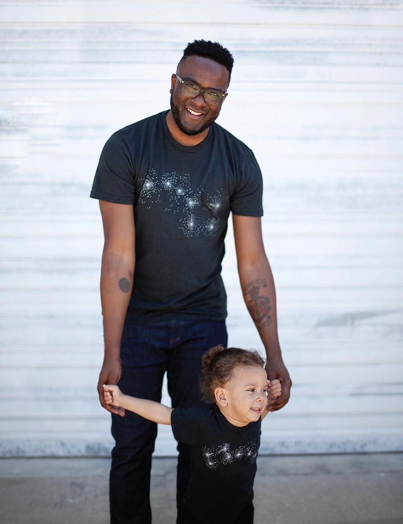 Big and Little Dipper Family Tees, Shirts for Dad, Mens Clothing Gift, Matching Dad Daughter Celestial Shirts, Father Son Matching Outfits image 10