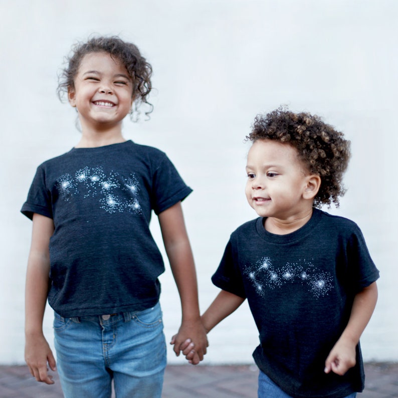 Little Dipper or Big Dipper Constellation Shirt, Unisex Tee for Kids, Baby Gifts, Girls and Boys Astronomy Night Sky Print image 4
