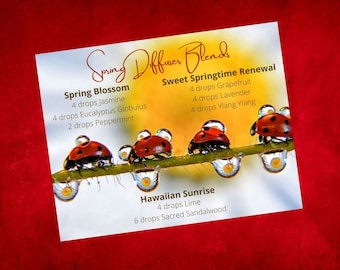 Spring Diffuser Blends Postcard