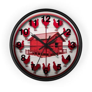 Chicken Wall Clock - Don&#39;t Miss a Minute of the Fun