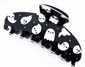 Ghost Friends Claw Clip - Acrylic Jaw Clip