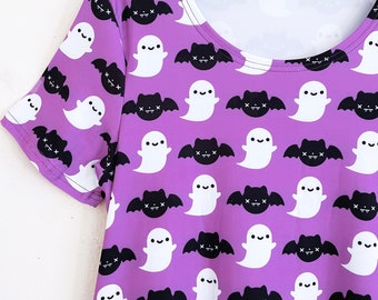 Ghost & Bat Night Dress Pajamas - Small - 3X
