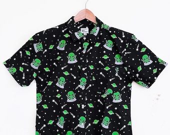 Alien button up shirt Clearance
