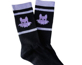 Kawaii Bat Athletic Socks