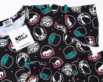 Monster Pajamas - Shorts and Top Set