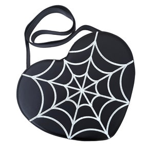 Spiderweb Heart Crossbody Backpack Convertible Halloween Bag