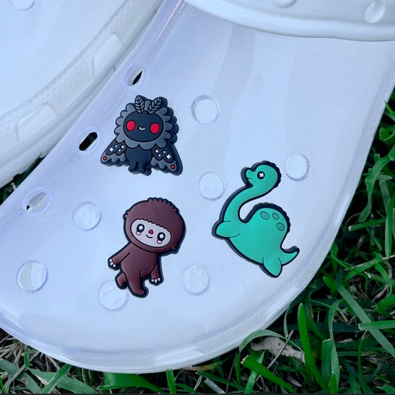 Cryptids Shoe Charms Set - Bigfoot, Nessie, Mothman - Etsy