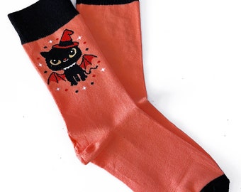 Witch Cat  Socks