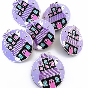 Haunted House Enamel Pin