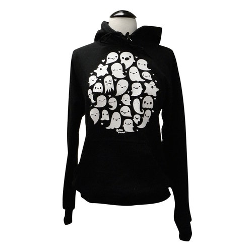 GHOST Hoodie Sweater - Kawaii Ghosts Unisex Sweatshirt - (Sizes S, M, L, XL)