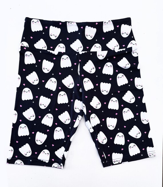 Happy Ghost Biker Shorts Short Leggings 