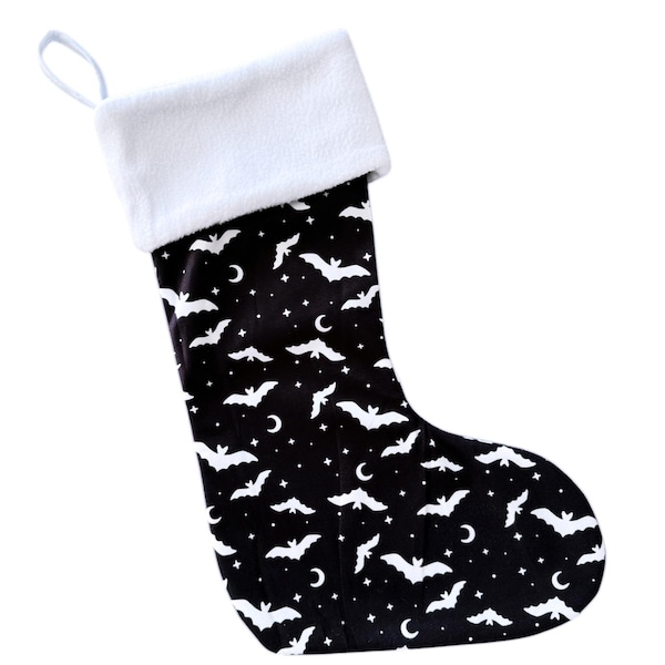 Black Bat Christmas Stocking