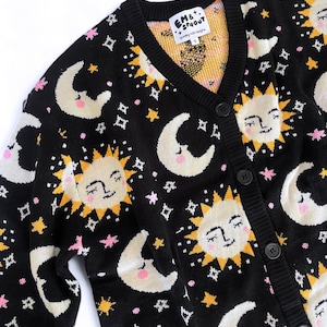 Sun and Moon Cardigan Sweater - Ladies Sizes S-3X