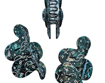 Slithering Snake Claw Clip - Green