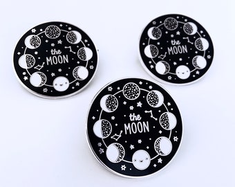 Moon Phases Enamel Pin