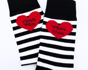 Cara Mia Mon Cher Striped Socks