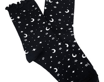 Celestial Lettuce Edge Socks