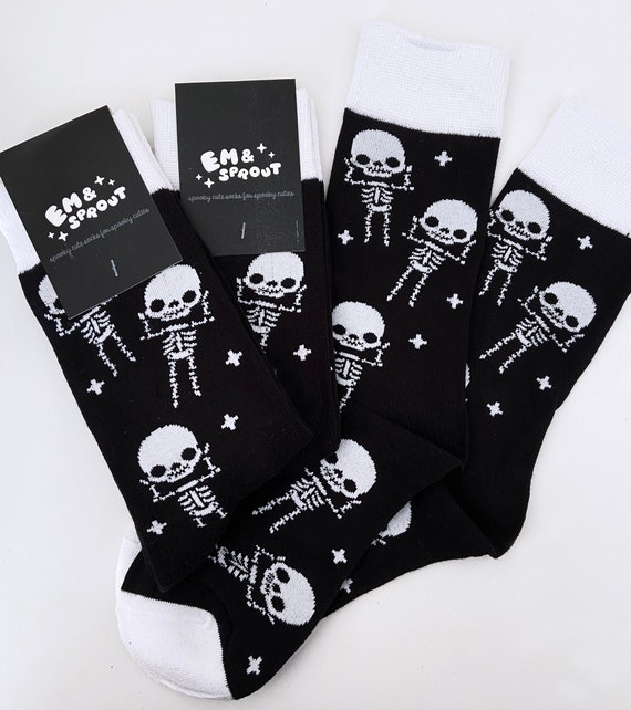 Skeleton Socks | Etsy