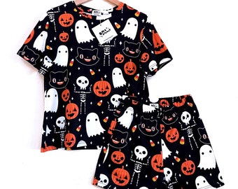 Halloween Pajamas - Shorts and Top Set