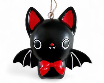 Spooky Christmas Bat Ornament –  Resin Creepmas Decor