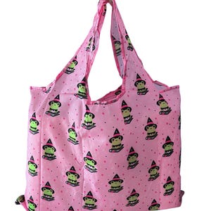 Frog Witch Grocery Foldable Eco Tote Bag
