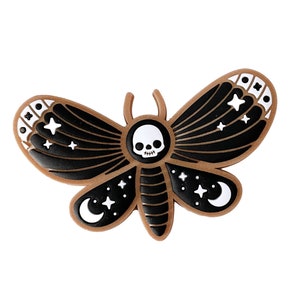 Death's Head Moth PVC Rubber Magnet