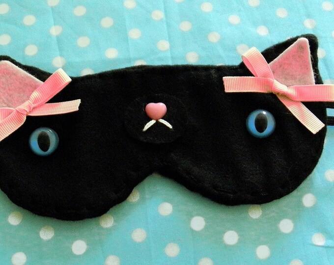 Calm Kitty Sleepy Eye Mask Etsy