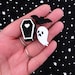 Ghost, Coffin, Bat Shoe Charms Set
