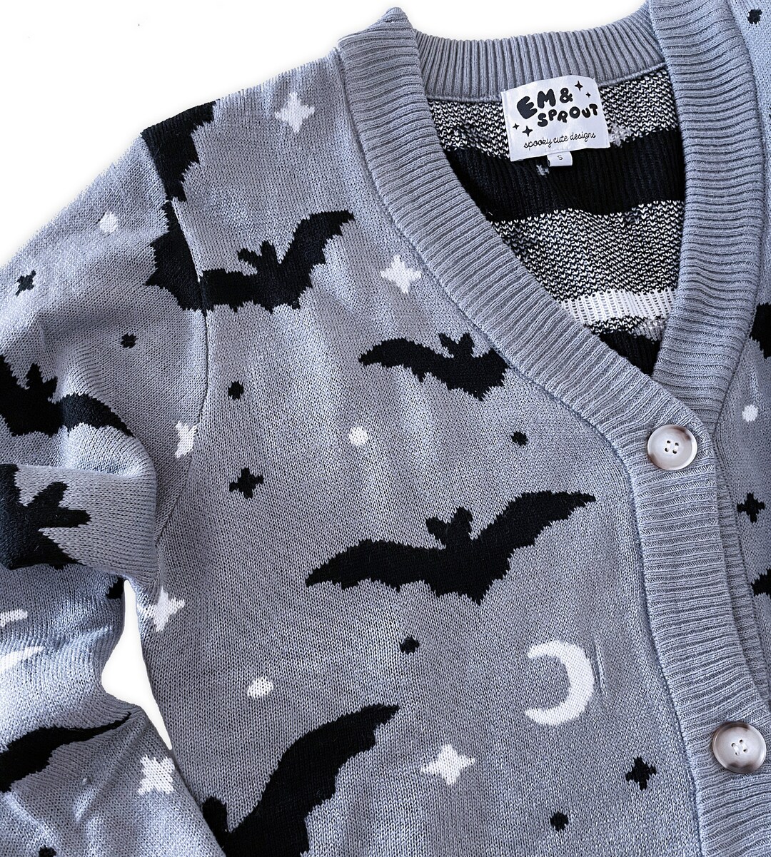 Gray Bat Cardigan - Available in Sizes S to 3X - Etsy