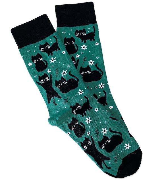 Floral Cat Socks