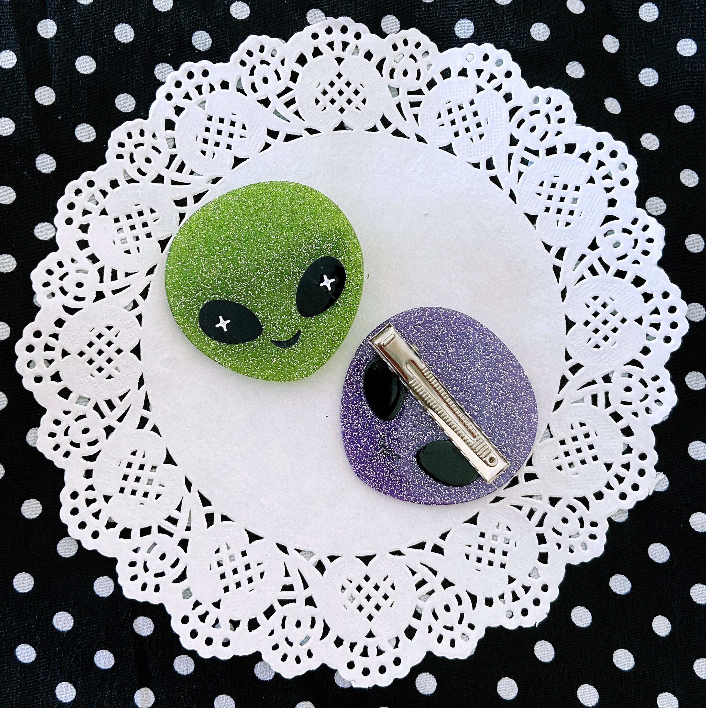Alien Hair Clip - Your Color Choice