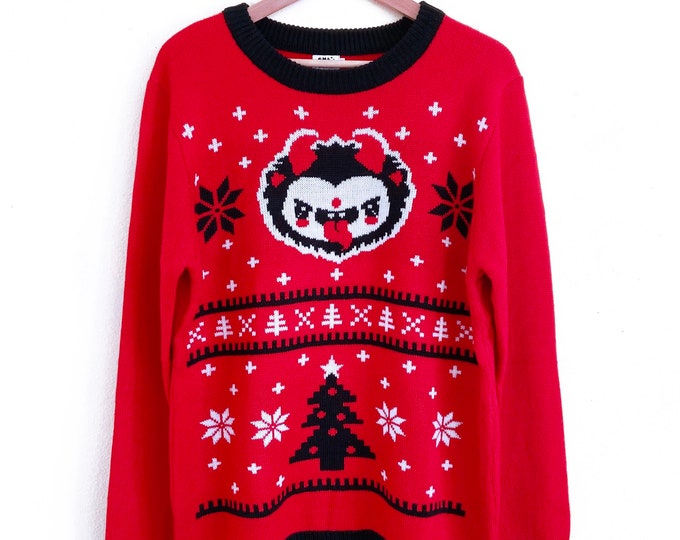 Krampus Knit Sweater Unisex Sizes S3X Etsy