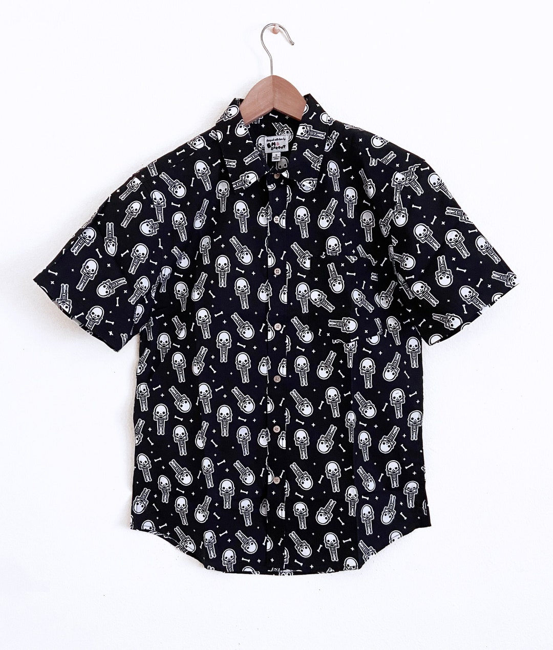 Skeleton Button Down Unisex Style Shirt Sizes S-3X - Etsy