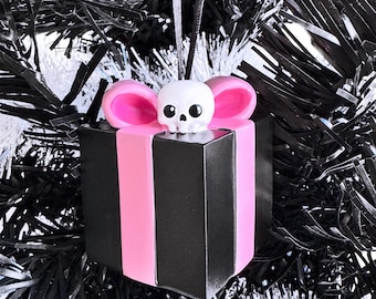 Creepy Gift Box Holiday Ornament