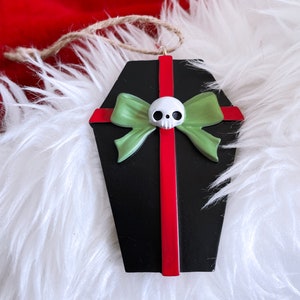 Spooky Christmas Tree Ornaments - Coffin Gift