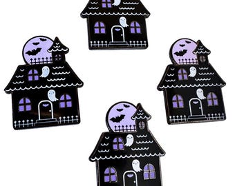 Haunted House Enamel Pin